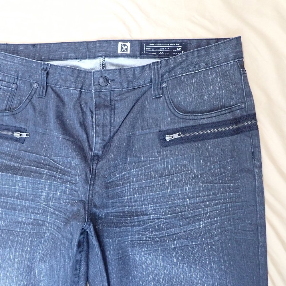 Marc Ecko Men's 42w/31l Jeans/Zippers Around/Ny/B… - image 4